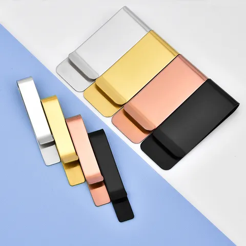 Minimalistischer Edelstahl Krawattenclip Geldklammer Business Herren Metall Krawattenhalter Hochzeitsgeschenk