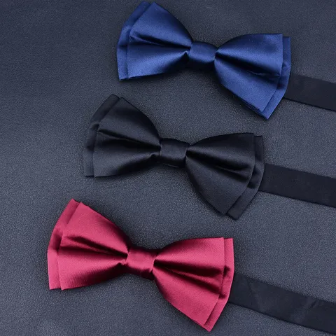 Herren Business Formal Polyesterseide Fliege Klassische Einfarbige Jacquard Fliege Für Hochzeit Party Bräutigam Anzug