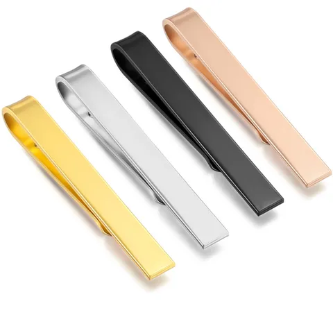 Pince à Cravate Minimaliste en Cuivre pour Hommes Affaires Exécutif Formel Barre de Cravate Épingle de Cravate en Métal Fête de Mariage Bijoux Cadeau