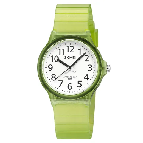 Orologio al Quarzo Minimalista Per Studenti Impermeabile Orologio Digitale Sportivo Unisex Resina Trasparente Casual Quadrante Rotondo Regalo