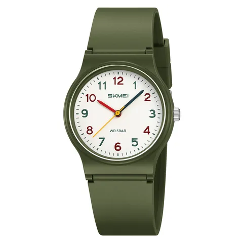 Orologio al Quarzo Minimalista per Studenti Orologio da Polso alla Moda Impermeabile Quadrante Digitale Colorato Cinturino in Resina Accessori Regalo