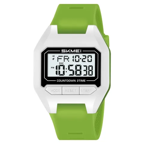 SKMEI Orologio Digitale Sportivo Multifunzionale Impermeabile 50M Orologio per Studenti Uomo Donna Quadrante Quadrato Cinturino in Silicone Orologio da Polso Elettronico