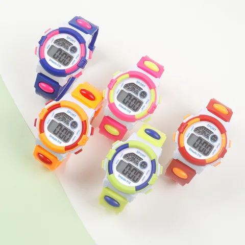 Multifunctional Children's Digital Sports Watch For Boys Girls Luminous Waterproof Electronic Watch For Student Gift