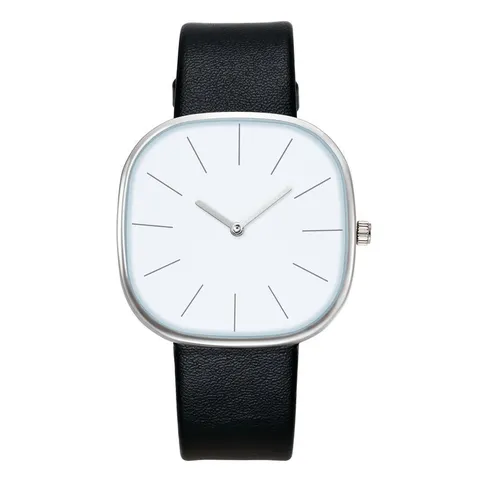 Japanische Minimalistische Quadratische Quarzuhr Für Damen Einfache Mode Kunstlederband Künstlerische Armbanduhr Geschenk