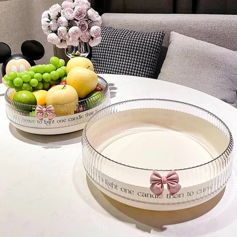 Multi-Functional Rotating Storage Tray 360 Degree Lazy Susan Organizer For Kitchen Desktop Cosmetics Snacks Fruit Display Stand