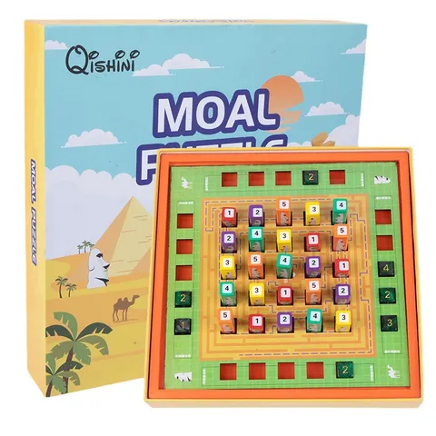 Wooden 3D Sudoku Puzzle Board Game Educational Learning Toy For Kids Logical Thinking Training Maze Game Gift