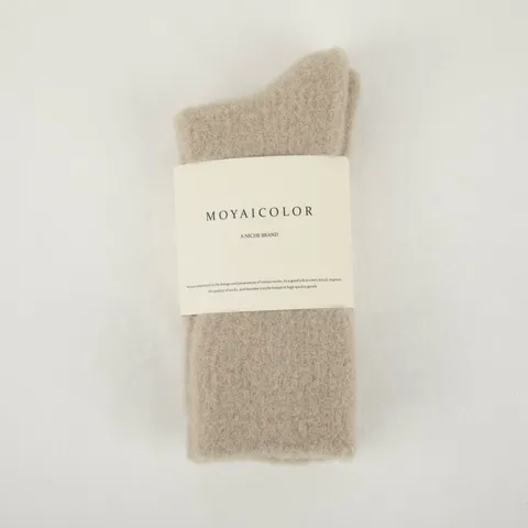 Calcetines de Dormir de Tubo Medio Lisos y Engrosados de Invierno para Mujer Terciopelo Australiano Calcetines de Piso Cálidos Casuales