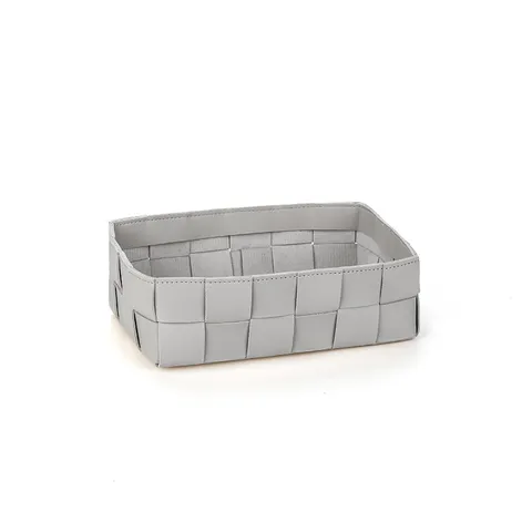 Caja de Almacenamiento de Cuero Organizador de Escritorio Bandeja de Almacenamiento Plegable Para Cosméticos Llaves Varios Decoración del Hogar