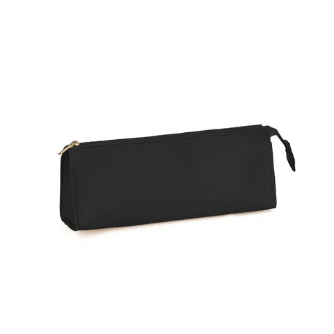 Estuche de Cuero Minimalista de Gran Capacidad Bolsa con Cremallera Organizador de Papelera Bolsa de Maquillaje para Estudiantes Oficina Escuela