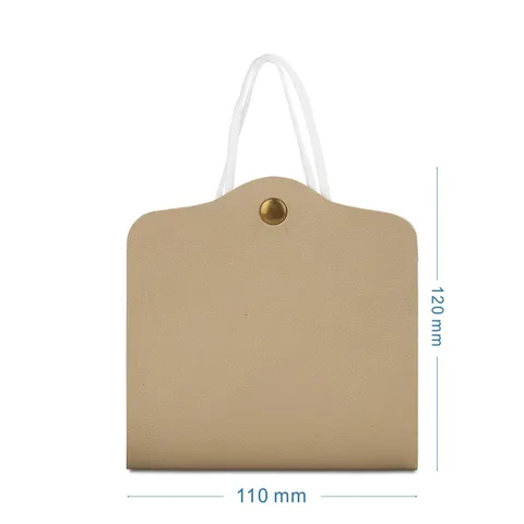 Clip de Almacenamiento de Mascarilla de Cuero PU Portátil Estuche de Bolsa de Mascarilla de Viaje de Negocios Con Botón de Presión Metálico