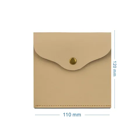 Bolsa de Almacenamiento de Cuero Impermeable Portátil para Mascarilla Mini Bolsillo Plegable Organizador Minimalista Cartera de Viaje