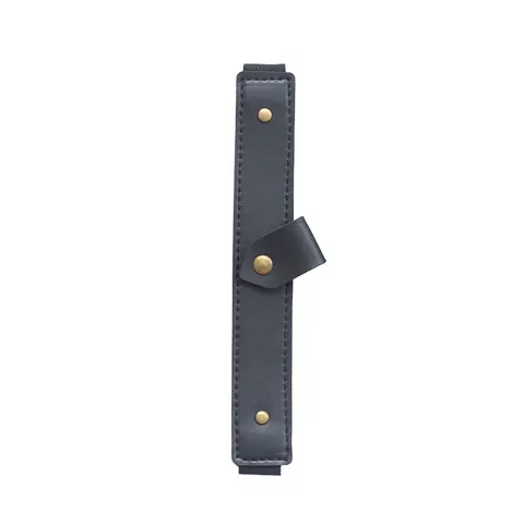 Estuche de Cuero Minimalista para Bolígrafo Funda Protectora para Cuaderno Soporte Estilo Vintage Banda Elástica