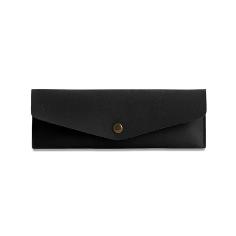 Bolsa de Almacenamiento Minimalista de Cuero PU para Brochas de Maquillaje Estuche de Viaje Portátil Estuche Escolar Impermeable