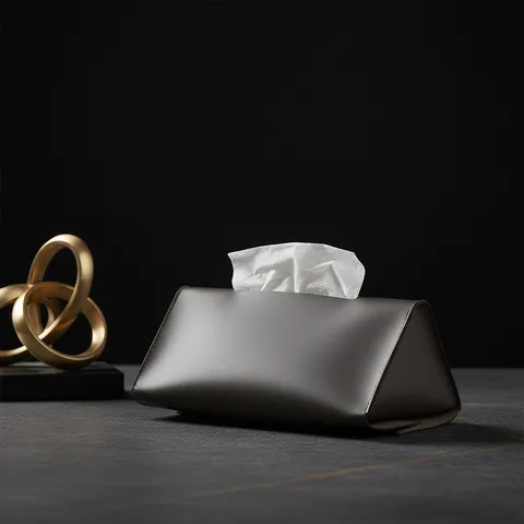 Portapañuelos de Coche de Cuero Visera Solar Bolsa de Pañuelos Colgante Caja de Reposabrazos Creativa Multiusos Dispensador de Pañuelos