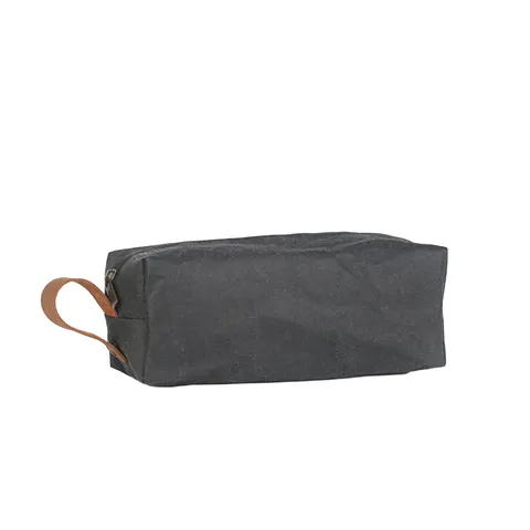 Bolsa de Cosméticos de Papel Kraft Lavable Impermeable Duradera Estuche de Maquillage de Viaje Portátil Organizador Multifuncional