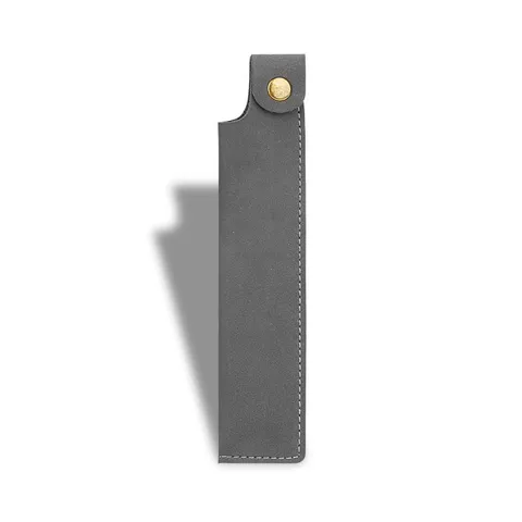 Minimalista Vintage Cuero PU Estuche Lápiz Único Negocios Bolígrafo Bolsa Protector Soporte Caja Para Oficina Escuela