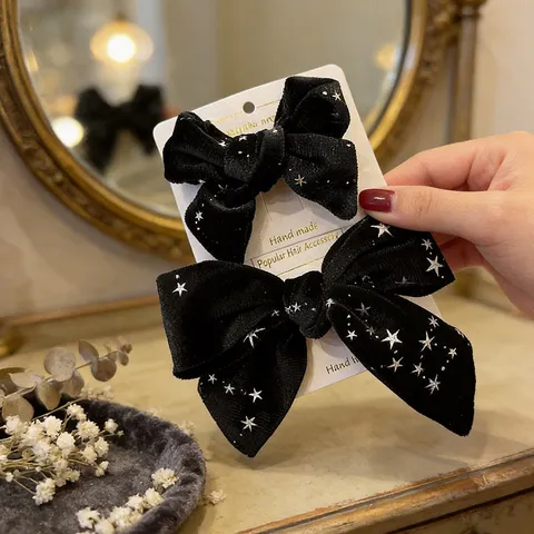 Halloween Hair Clips For Girls Black Bow Hairpins Ghost Festival Party Kids Pumpkin Bat Hair Accessories