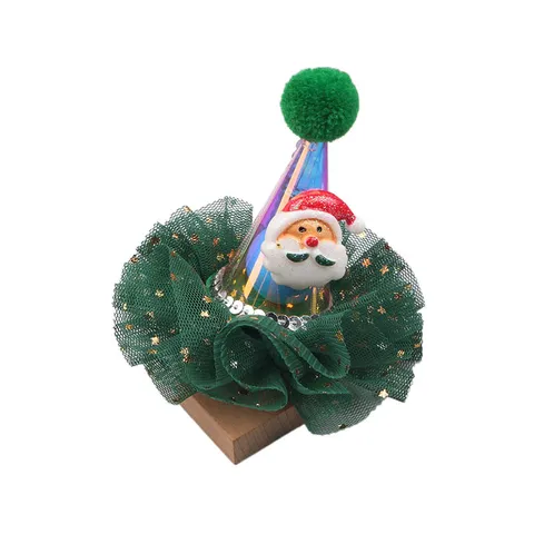 Weihnachten Laser Leuchtender Hut DIY Haarspangen Zubehör Cartoon Rentier Weihnachtsmann Haarschmuck Feiertag Dekoration Kinder Bastelbedarf