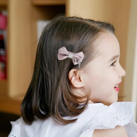 Baby Haarspeldjes Mini Strik Haarpinnen Volledig met Stof Omwikkeld Rode Serie Haaraccessoires Voor Baby's Peuters Meisjes Accessoires