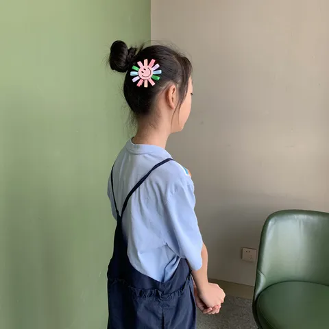 Süße Kinder Sonnenblume Haarspangen Bunte Band Blumen Haarnadeln Handgefertigte DIY Florale Kopfschmuck Accessoires Für Mädchen Haardekoration