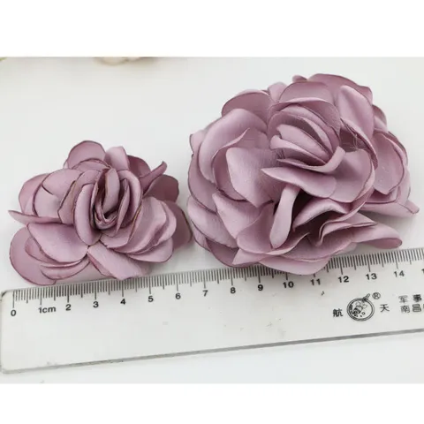 Handgefertigte Stoff Rose Blume DIY Bekleidung Zubehör Für Haarclips Hochzeit Party Dekor Strauß Material Mehrlagige Kamelie Blume Handwerk