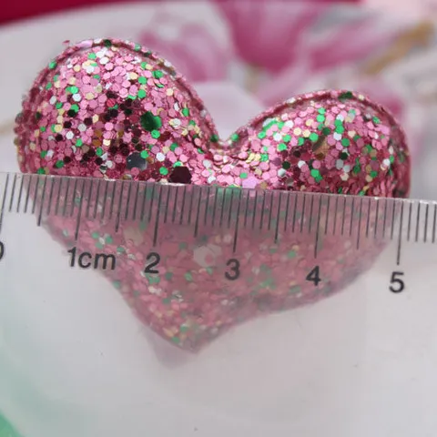 DIY Koreanischer Stil Haarschmuck Komponenten Herz Stern Form Glitzer PU Leder Material Kinder Kopfschmuck Deko Zubehör