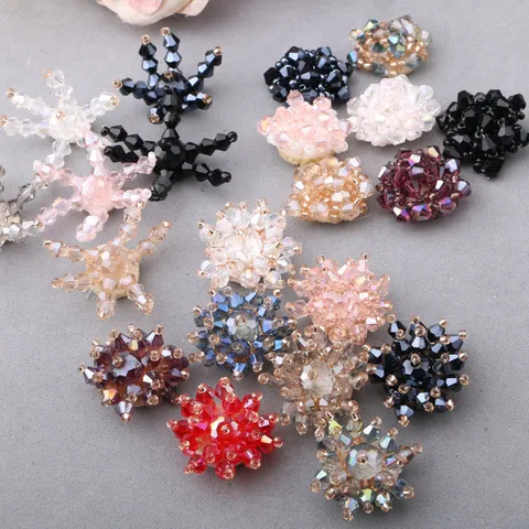 Handgefertigte Kristallblume DIY Zubehör Für Kinder Haar Schuh Hut Dekorative Materialien Strass Sternform Bastelbedarf