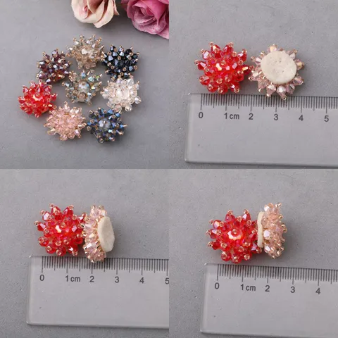 Handgefertigte Kristallblume DIY Zubehör Für Kinder Haar Schuh Hut Dekorative Materialien Strass Sternform Bastelbedarf