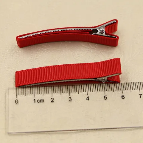 Koreanischer Stil Stoff Überzogen Krokodilklemmen Einfache Metall Haarnadeln DIY Haarschmuck Handgefertigt Seitenclips Für Damen Mädchen