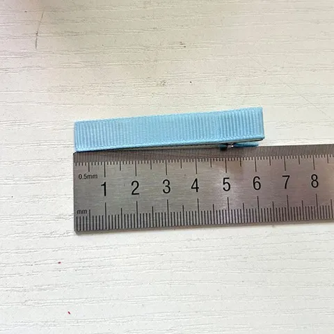 Metalen Krokodillenklemmen Met Grosgrain Lint Omwikkelde Basis Dubbele Prong Haarspelden Voor DIY Kinderen Haarstrikken Maken Ambachtelijke Materiaal