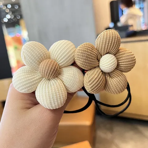 Handgemachte Stoff Blumen DIY Zubehör Camellia Form Für Haarklammer Haargummi Brosche Tasche Dekoration Damen Kinder Basteln