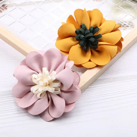Handgefertigte Stoff Blume DIY Zubehör Für Kinder Baby Stirnband Haarklammer Schuhe Hut Dekoration Floral Handwerk Ornament