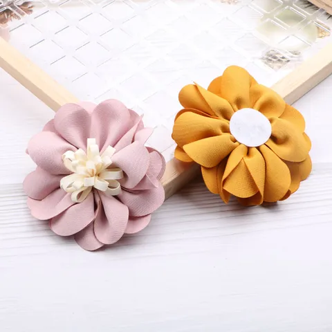 Handgefertigte Stoff Blume DIY Zubehör Für Kinder Baby Stirnband Haarklammer Schuhe Hut Dekoration Floral Handwerk Ornament