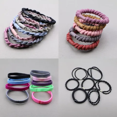 Elastische Geflochtene Haarseil-Komponenten Mehrfarbige Gummibänder Für Haargummis Stirnbänder Schleifen DIY Handgemachte Haarschmuck Bastelmaterialien Für Damen