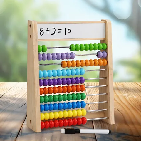 Children Wooden Counting Frame Abacus Montessori Math Educational Toy Colorful Beads Calculation Rack Kids Learning Tool