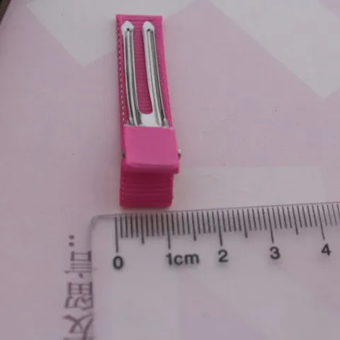Handgefertigte Ripsband Umwickelte Legierung Haarclip Zubehör Doppelzinken Krokodilklemme Für Haarschmuck DIY Haarnadel Material