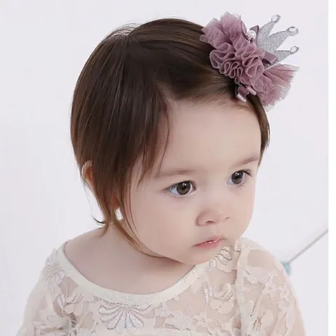 Süße Netz Krone Haarspange Für Mädchen Prinzessin Pailletten Strass Haarnadeln Mit Künstliche Perle Kinder Daily Party Haarschmuck