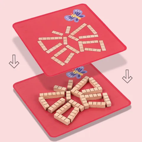 Hölzernes Vielfalt Puzzle Bausteine Set Pädagogisches Lernspielzeug Kreatives Tangram Form Sortierspiel für Kinder