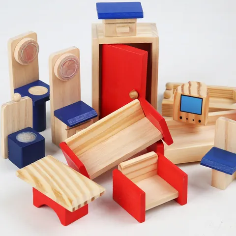 Xylino Paidiko Dollhouse DIY Pretend Play Villa Princess Simulation House Miniature Furniture Toys Birthday Gift
