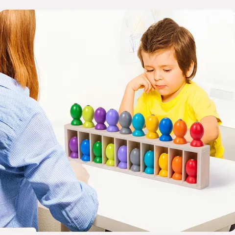 Hölzernes Magnetisches Angelspiel Farbzuordnung Montessori Pädagogisches Spielzeug Logisches Denken Trainings Brettspiel Für Kinder