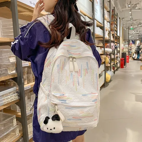 Süßer Oxford Stoff Rucksack Für Damen Student Lässige Schultasche Leichter Täglicher Reise Rucksack