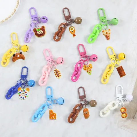 Etsy Resina Simulation Psomi Donut Kiki Arkouda Klidiou Klidi Kartoons 3D Kremasto Glyko Tsanta Doro