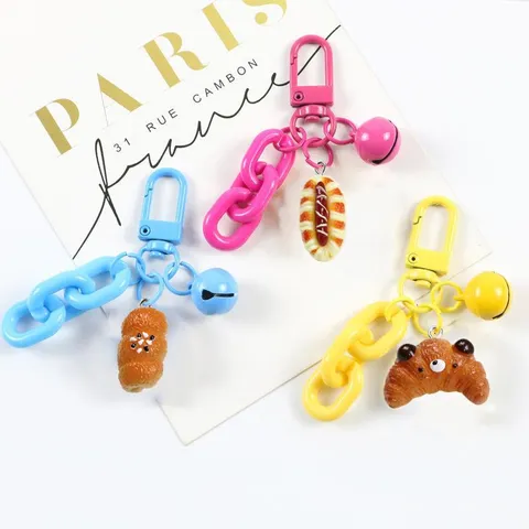 Etsy Resina Simulation Psomi Donut Kiki Arkouda Klidiou Klidi Kartoons 3D Kremasto Glyko Tsanta Doro