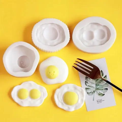 Καλούπι Σιλικόνης Ins Style Fried Egg Instant Noodles Προσομοίωση Αυγού Fondant Mold Κερί Αρωματοθεραπείας DIY Εργαλείο Ψησίματος