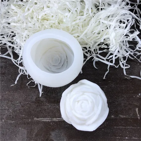 Moule en Silicone Rose Saint-Valentin Moule à Gâteau Fondant Fleur Machine à Glaçons Outil de Cuisson