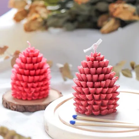 3D Dennenappel Siliconen Vorm Voor Kaarsen Maken DIY Aromatherapie Gips Zeep Hars Vorm Taart Chocolade Bakvorm