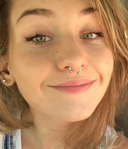 Unisex Stainless Steel Captive Bead Nose Rings Body Piercing Jewelry Horseshoe Septum Rings Lip Rings Set