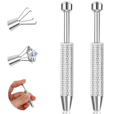 Outil de Saisie de Perles de Boucle d'Oreille en Acier Inoxydable Installateur de Boucle d'Oreille Dos Plat Accessoire d'Outil de Réparation de Bijoux