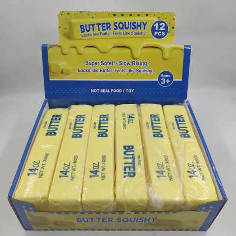 Langsam Zurückfedernd Knautschspielzeug Polyurethan Butterstick Realistisch Lebensmittel Sensorisch Stressabbau Büro Desktop Angst Kompression Spielzeug