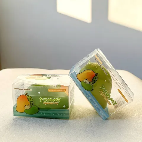 Simulation Mango Squishy Spielzeug Temperaturempfindlich Farbwechsel Dekompression Obst Essen Stressabbau Quetschspielzeug Geschenk